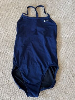 Nike Navy Blue One-Piece Swimsuit